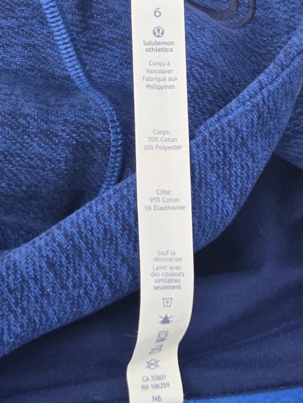 Lululemon Women’s Zip-Up Hooded Jacket in Blue - Picture 8 of 8